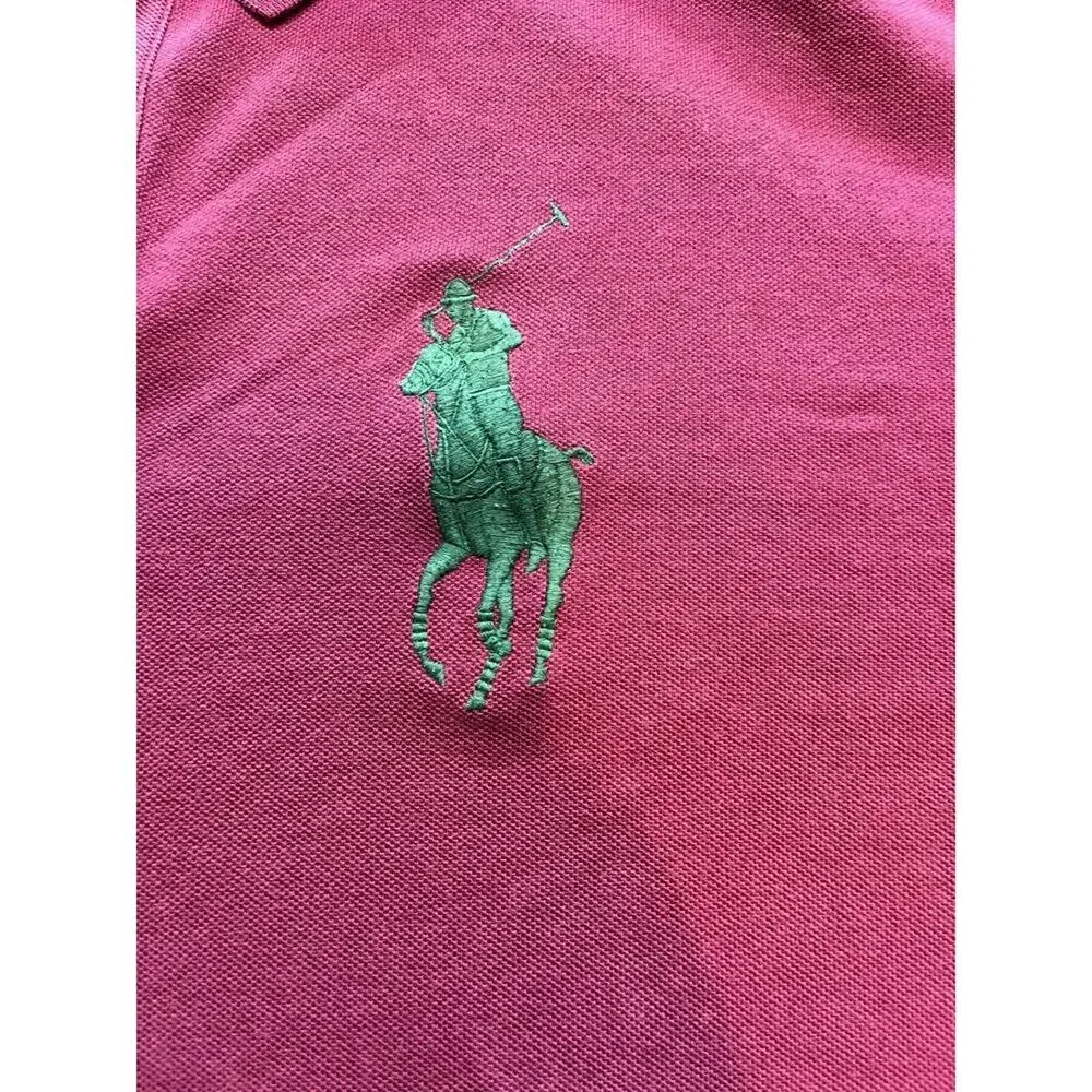 Ralph Lauren Polo Shirt Mens 3xlt XXXLT Tall Big Red Short Sleeve Large Pony‎
